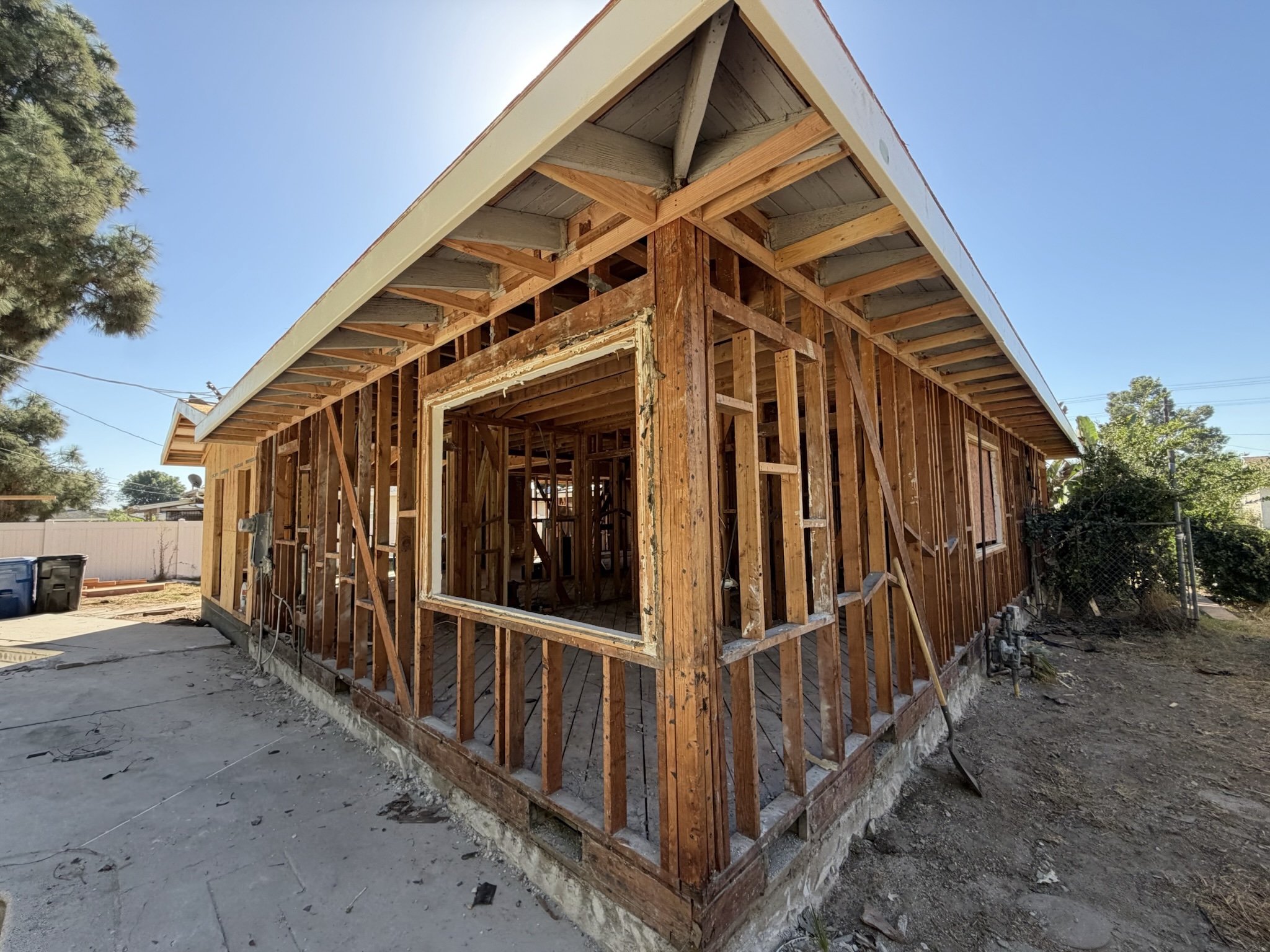 Full-home renovation construction in progress by RMK Builders